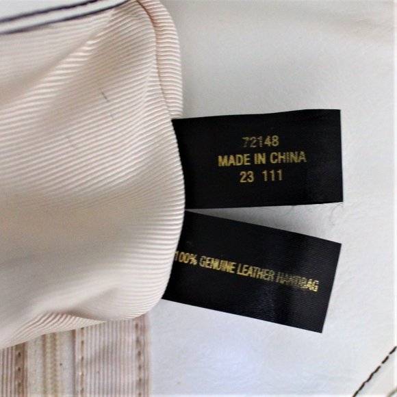 Etienne Aigner White Leather Shoulder Bag - Picture 5 of 11